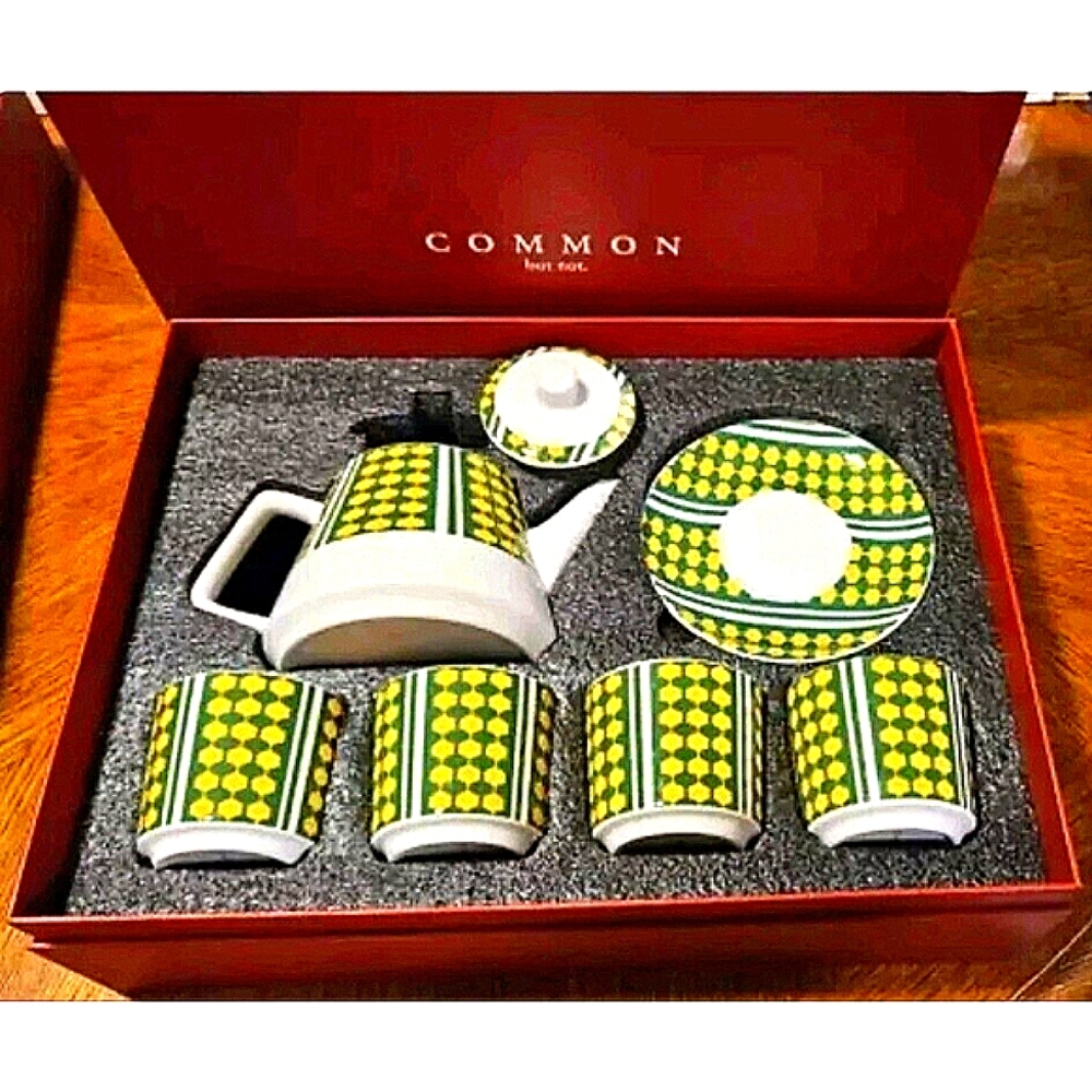 Bohemian Coffee Cup Set (4) Vintage Bohemian Style Tea Cups Pitcher Set